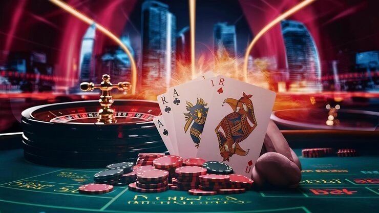 Caribbean Stud Poker live table on bundle platform with professional dealers and real-time betting interface